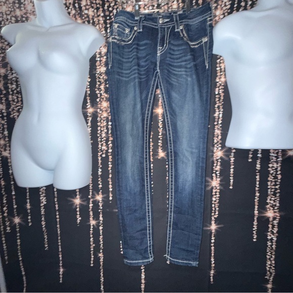 Miss Me Dark‎ Blue skinny Jeans - Picture 3 of 5